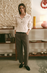 Load image into Gallery viewer, Colman Bowed Pant- Golden Olive
