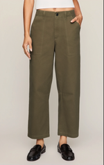 Load image into Gallery viewer, Colman Bowed Pant- Golden Olive
