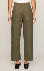 Load image into Gallery viewer, Colman Bowed Pant- Golden Olive
