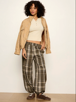 Load image into Gallery viewer, Linden Plaid Balloon Pant
