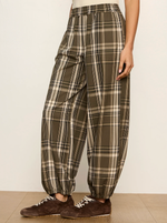 Load image into Gallery viewer, Linden Plaid Balloon Pant
