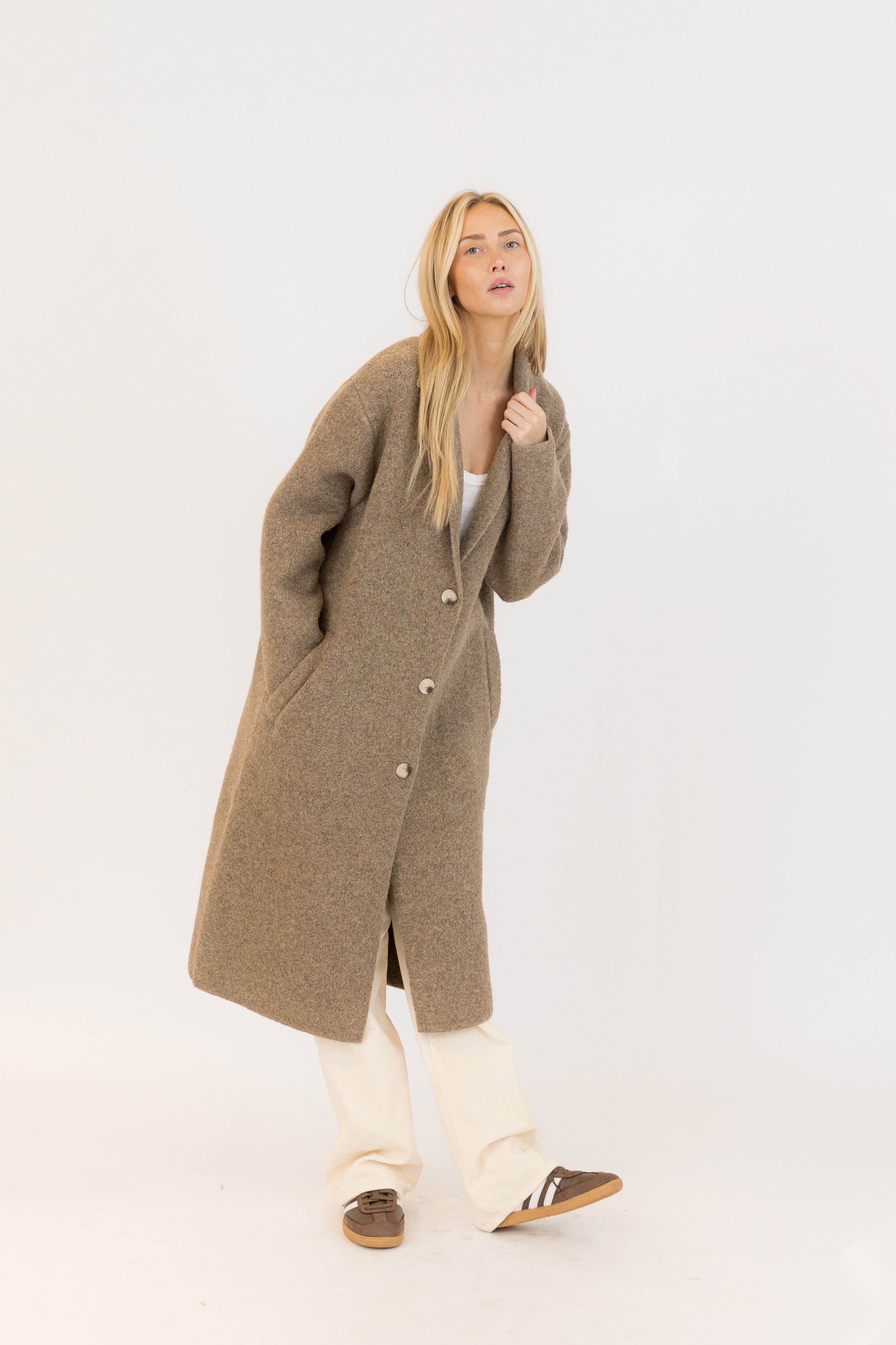 Victoria Sweater Coat - Diftwood