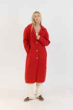 Load image into Gallery viewer, Victoria Sweater Coat - Harbour Red
