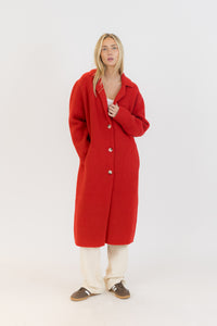Victoria Sweater Coat - Harbour Red