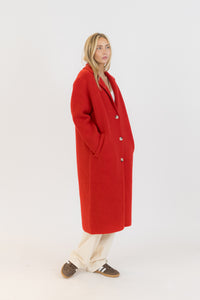 Victoria Sweater Coat - Harbour Red