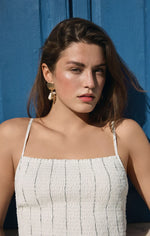 Load image into Gallery viewer, Bayside Stripe Midi Dress
