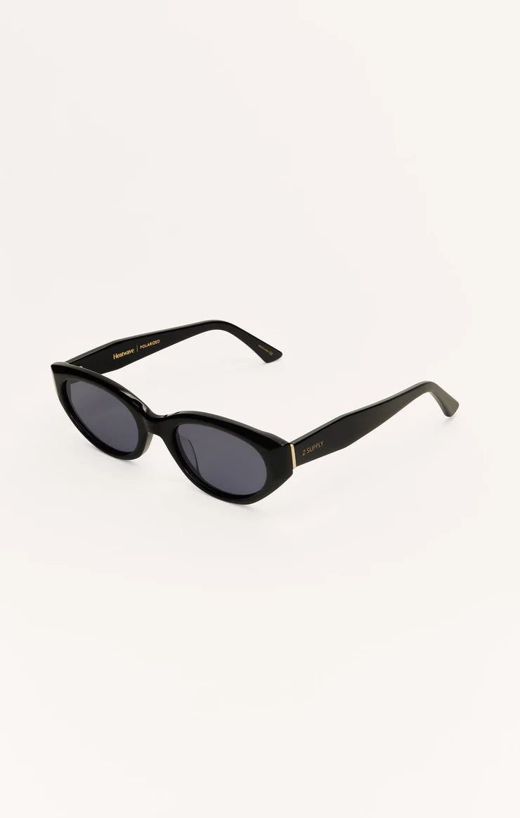 Heatwave Sunglasses- Black Gloss/Grey