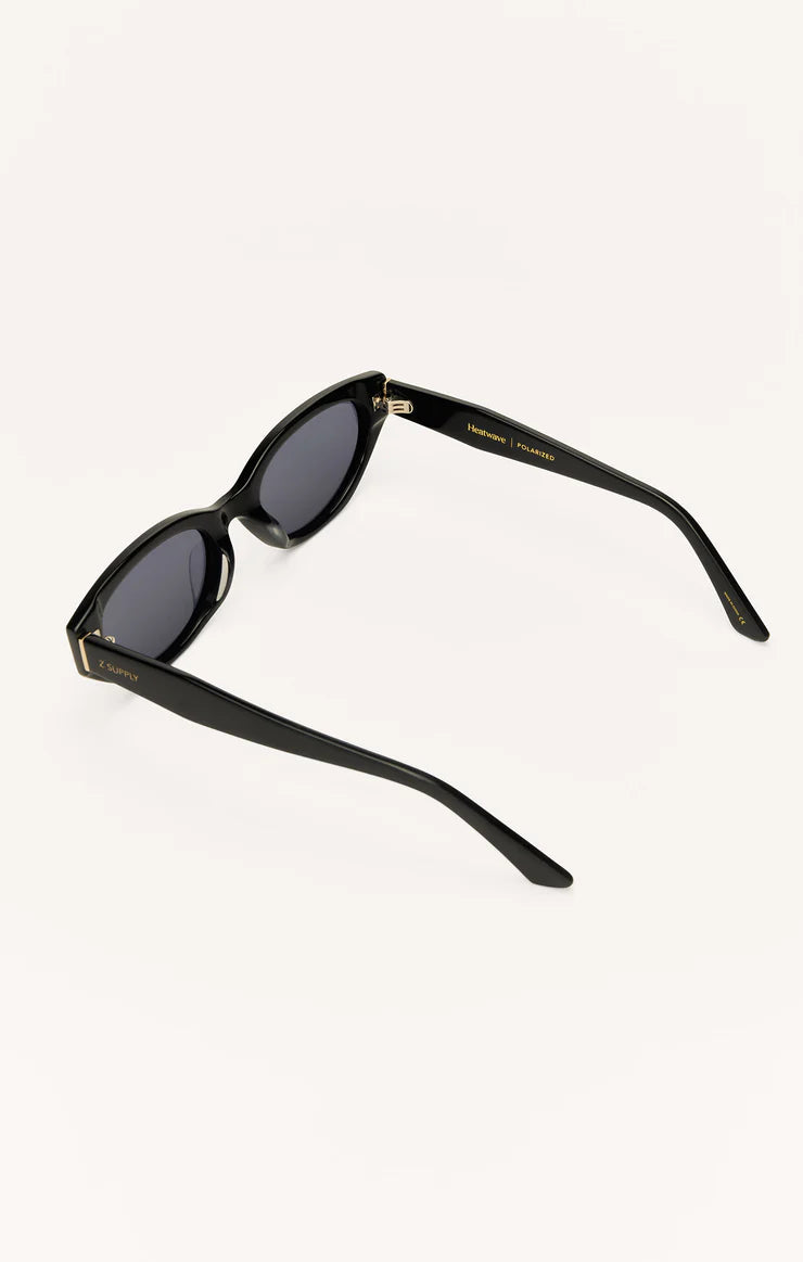 Heatwave Sunglasses- Black Gloss/Grey