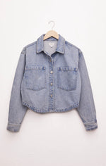Load image into Gallery viewer, Cropped Denim Jacket
