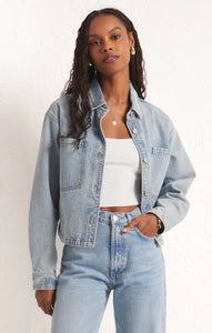 All Day Cropped Denim Jacket
