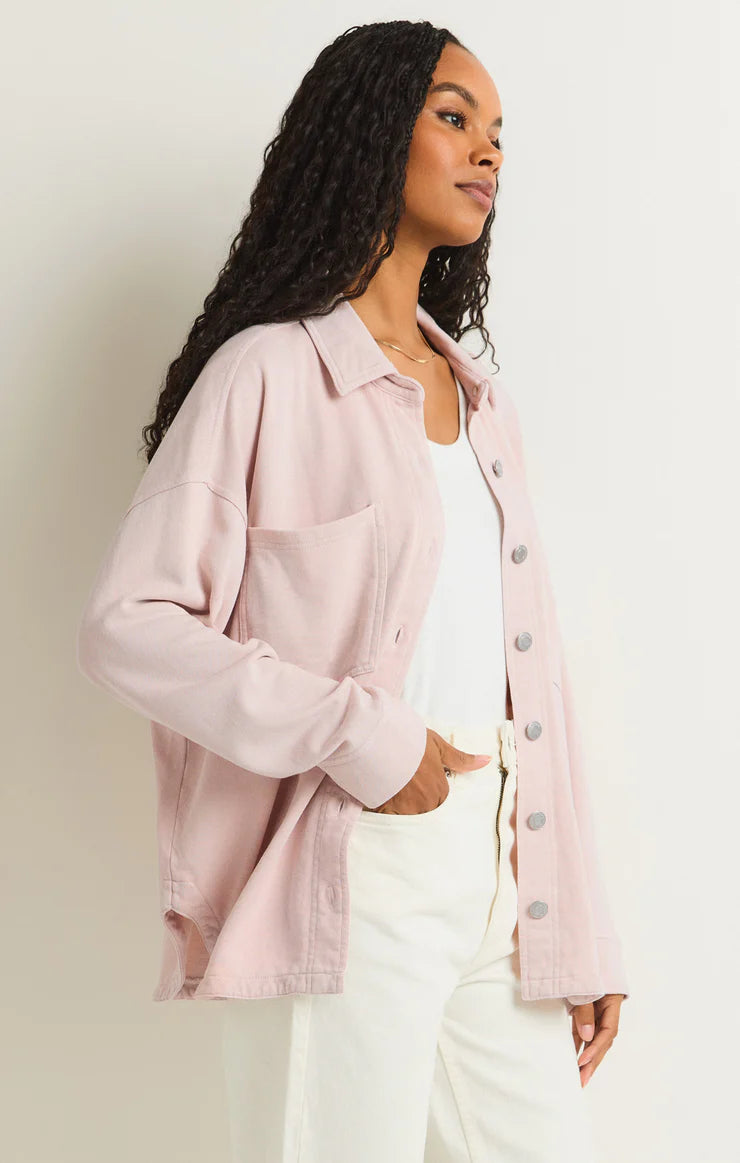 All Day Knit Jacket - ROSE