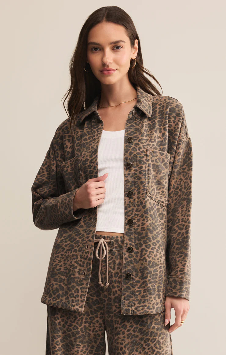 All Day Leopard Knit Jacket