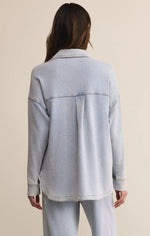 Load image into Gallery viewer, All Day Knit Denim Jacket
