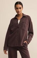 Load image into Gallery viewer, All Day Knit Jacket - Chocolate Cherry
