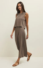 Load image into Gallery viewer, Gail Midi Skirt - Perfectly Taupe

