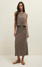 Load image into Gallery viewer, Gail Midi Skirt - Perfectly Taupe
