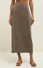 Load image into Gallery viewer, Gail Midi Skirt - Perfectly Taupe
