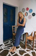 Load image into Gallery viewer, Gail Jersey Denim Skirt

