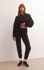Load image into Gallery viewer, Classic Crew Sweatshirt - BLACK
