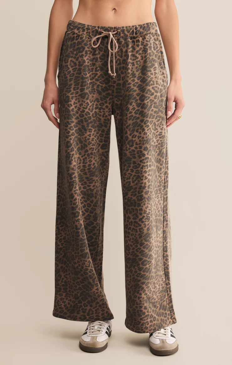 Hunter Knit Pant -Leopard
