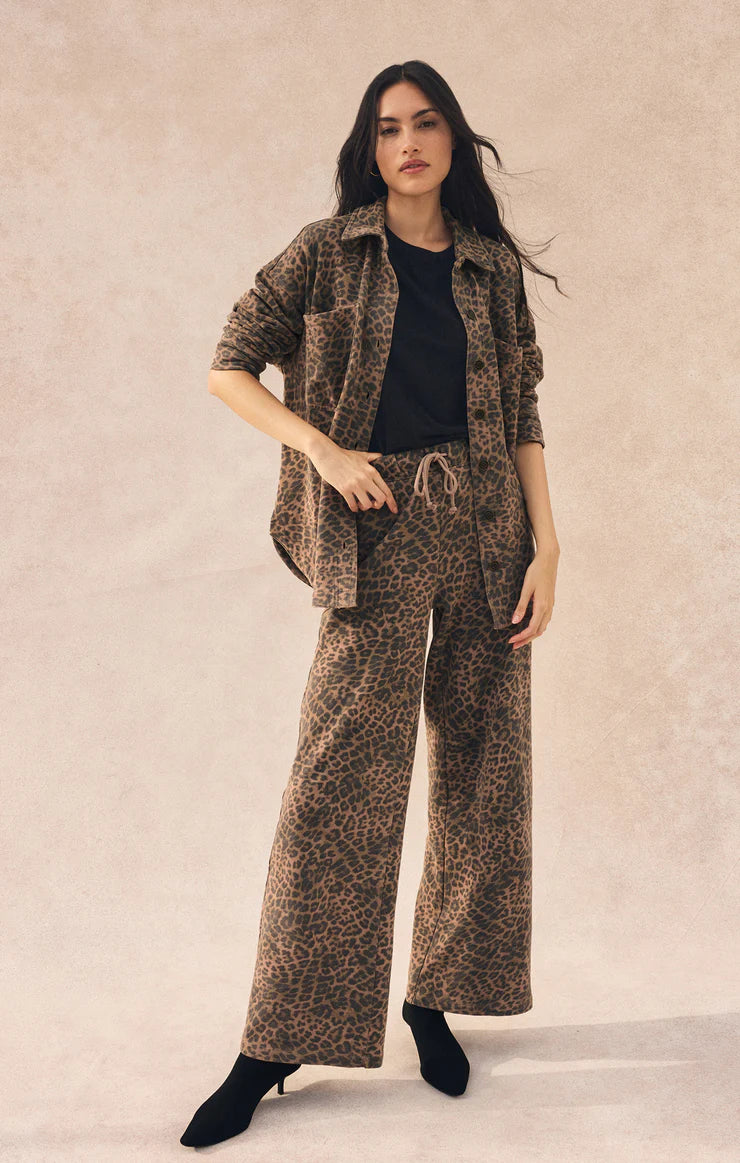 Hunter Knit Pant -Leopard