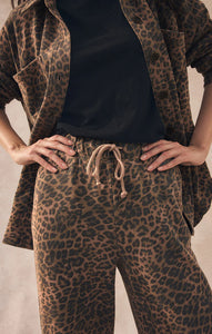 Hunter Knit Pant -Leopard