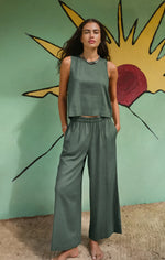 Load image into Gallery viewer, Scout Linen Pant- Everglade
