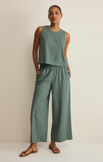 Load image into Gallery viewer, Scout Linen Pant- Everglade
