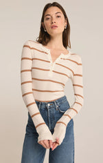 Load image into Gallery viewer, Scarlet Henley Top
