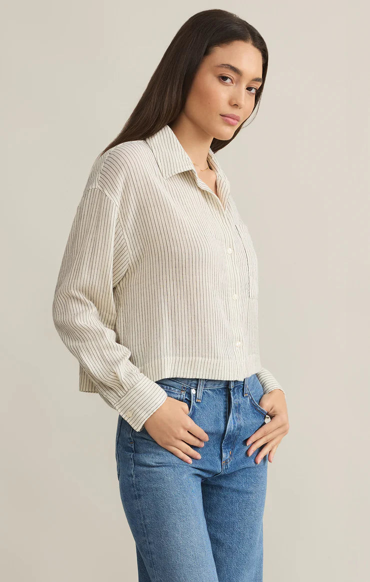 Del Mar Striped Blouse