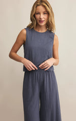 Load image into Gallery viewer, Sloane Textured Top - Worn Blue
