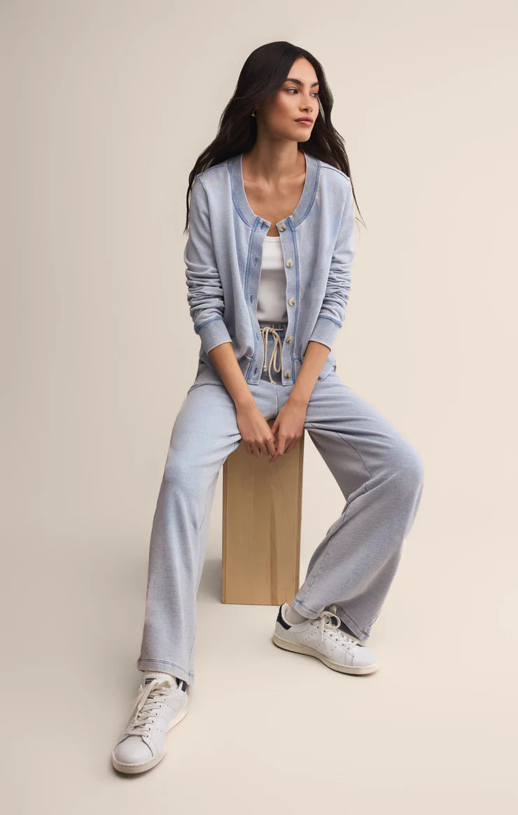 Daily Knit Denim Cardigan