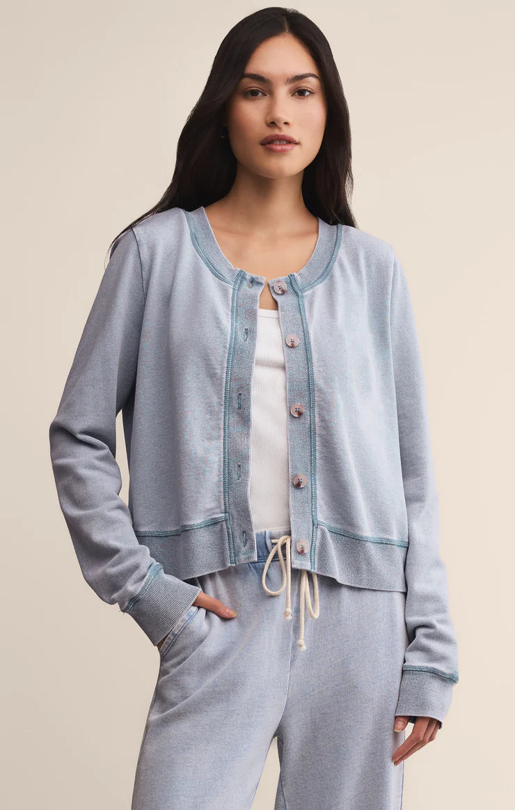 Daily Knit Denim Cardigan