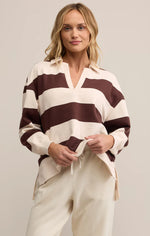 Load image into Gallery viewer, Rugby Henley Sweatshirt
