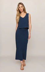 Load image into Gallery viewer, Sloane V-Neck Denim Tank
