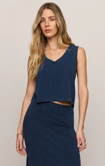 Load image into Gallery viewer, Sloane V-Neck Denim Tank
