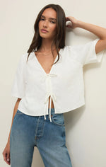 Load image into Gallery viewer, La Belle Linen Cropped Top

