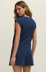 Load image into Gallery viewer, Camino Jersey Denim Top
