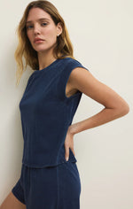 Load image into Gallery viewer, Camino Jersey Denim Top
