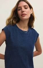 Load image into Gallery viewer, Camino Jersey Denim Top
