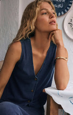 Load image into Gallery viewer, Noelle Denim Jersey Top
