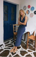 Load image into Gallery viewer, Noelle Denim Jersey Top
