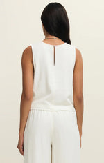Load image into Gallery viewer, Sloane Linen Tank - White
