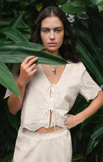 Load image into Gallery viewer, Oceanside Embroidered Top
