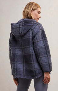 Cross Country Plaid Jacket -Blue Ash