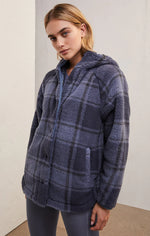 Load image into Gallery viewer, Cross Country Plaid Jacket -Blue Ash
