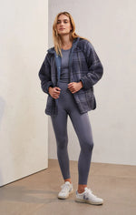 Load image into Gallery viewer, Cross Country Plaid Jacket -Blue Ash
