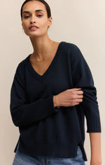 Load image into Gallery viewer, All Around V-Neck Sweater - Eclipse

