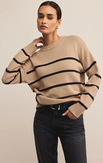 Load image into Gallery viewer, Boyfriend Stripe Sweater
