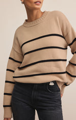 Load image into Gallery viewer, Boyfriend Stripe Sweater
